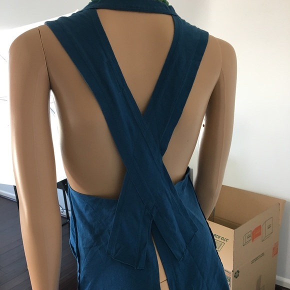 MATERIAL GIRL TOP BLUE SIZE XS COTTON BLEND CROSS - Picture 3 of 7